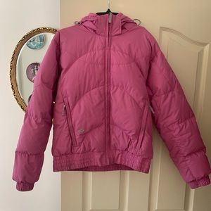 Bright Pink Columbia Puffer Jacket